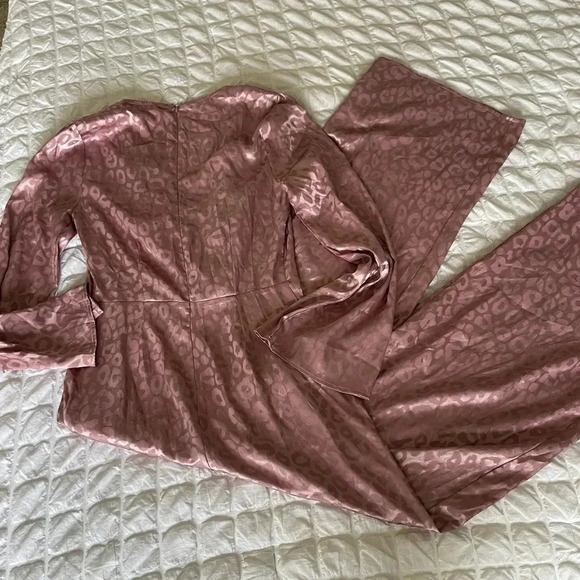 Lulus untamed Dame satin leopard jumpsuit - Picture 9 of 13